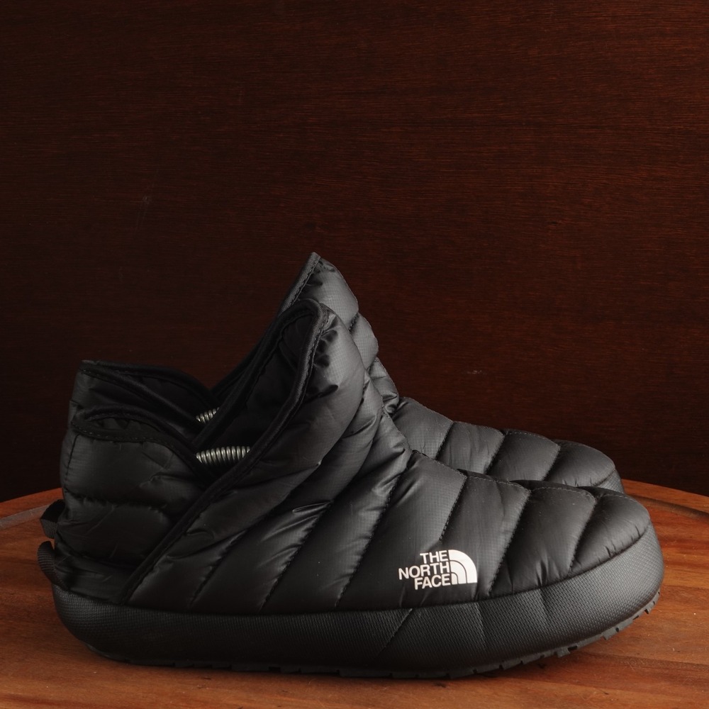 The North Face Boots Womens Size 7 Black ThermoBall Traction Slipper Cozy Puffer